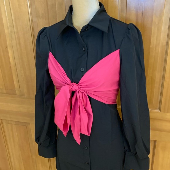 Fall Line Women’s BowTie Shirt Dress - Picture 14 of 16